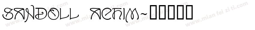 Sandoll Achim字体转换